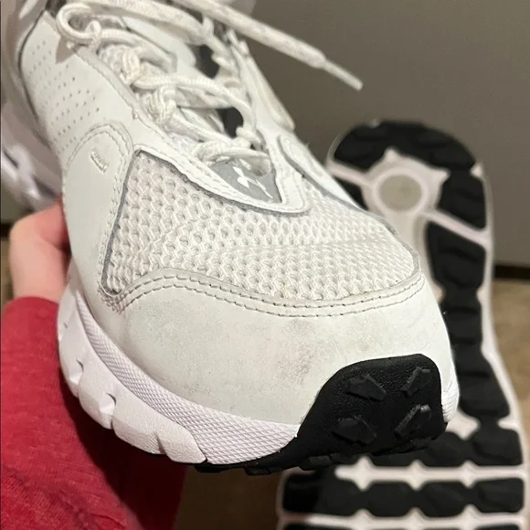 Under Armour White Mesh Athletic Shoes - Picture 4 of 5